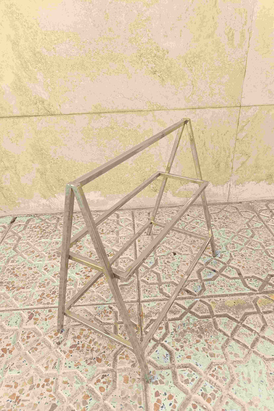 استند فلزی ۲طبقه مستطیل طلایی و نقره ای ب قیمت قبل